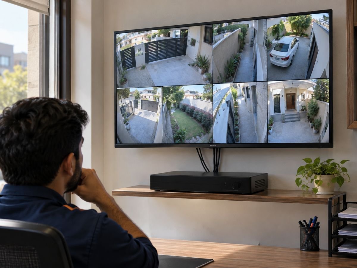8-Camera CCTV System installation in Multan